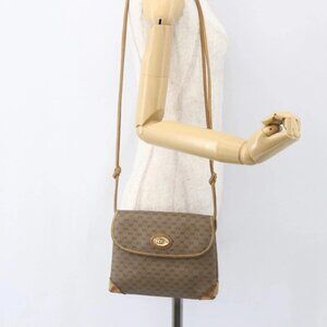 GUCCI Micro GG Supreme Shoulder Bag PVC Beige Gold 007 49 5548 Auth 151458